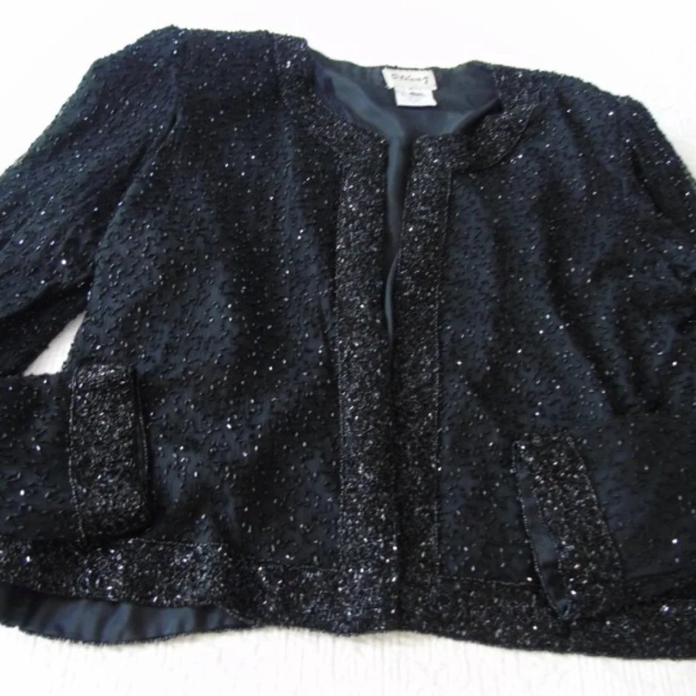 Vintage Stenay Silk Beaded Jacket Large​